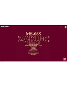 GUNDAM - PG 1/60 MS-06S Zaku-II - Model Kit REPROD Bandai Model Kit 1 - Culture-Pop-France
