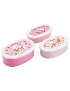 HELLO KITTY - Sweety Pink - Set de 3 bento Benelic / Studio Ghibli 1 - Culture-Pop-France