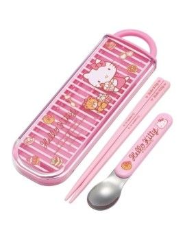 HELLO KITTY - Sweety Pink - Set baguettes et cuillère Benelic / Studio Ghibli 1 - Culture-Pop-France