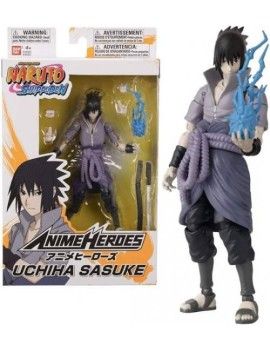 NARUTO - Uchiha Sasuke - Figurine Anime Heroes 17cm Bandai Red 1 - Culture-Pop-France