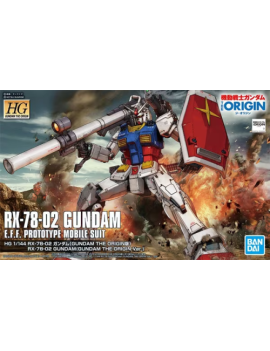 GUNDAM - HG RX-78-2 Gundam 'The Origin Version' 1/144 - Model Kit Bandai Model Kit 1 - Culture-Pop-France