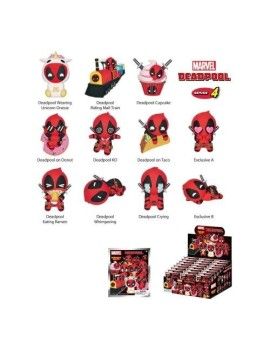MARVEL - Deadpool Series 4 - 3D Foam Bag Clip (Display 24 Pcs) Monogram 1 - Culture-Pop-France