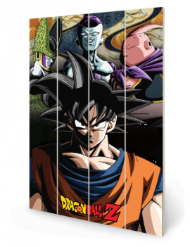 DRAGON BALL Z - Under The Shadow of Evil - Impression sur bois 40x59cm Pyramid 1 - Culture-Pop-France