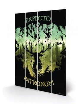 HARRY POTTER - Expecto Patronum - Impression sur bois 20x29.5 Pyramid 1 - Culture-Pop-France