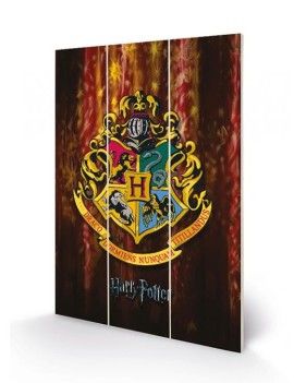 HARRY POTTER - Hogwarts Crest - Impression sur bois 20x29.5 Pyramid 1 - Culture-Pop-France
