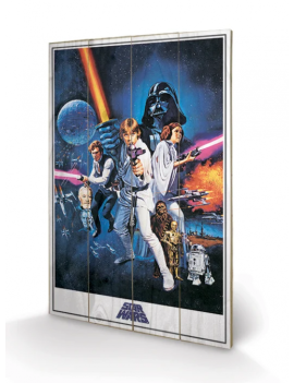 STAR WARS - A New Hope - Impression sur bois 40x59cm Pyramid 1 - Culture-Pop-France