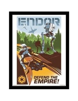 STAR WARS - Endor - Impression encadrée 30x40cm Pyramid 1 - Culture-Pop-France