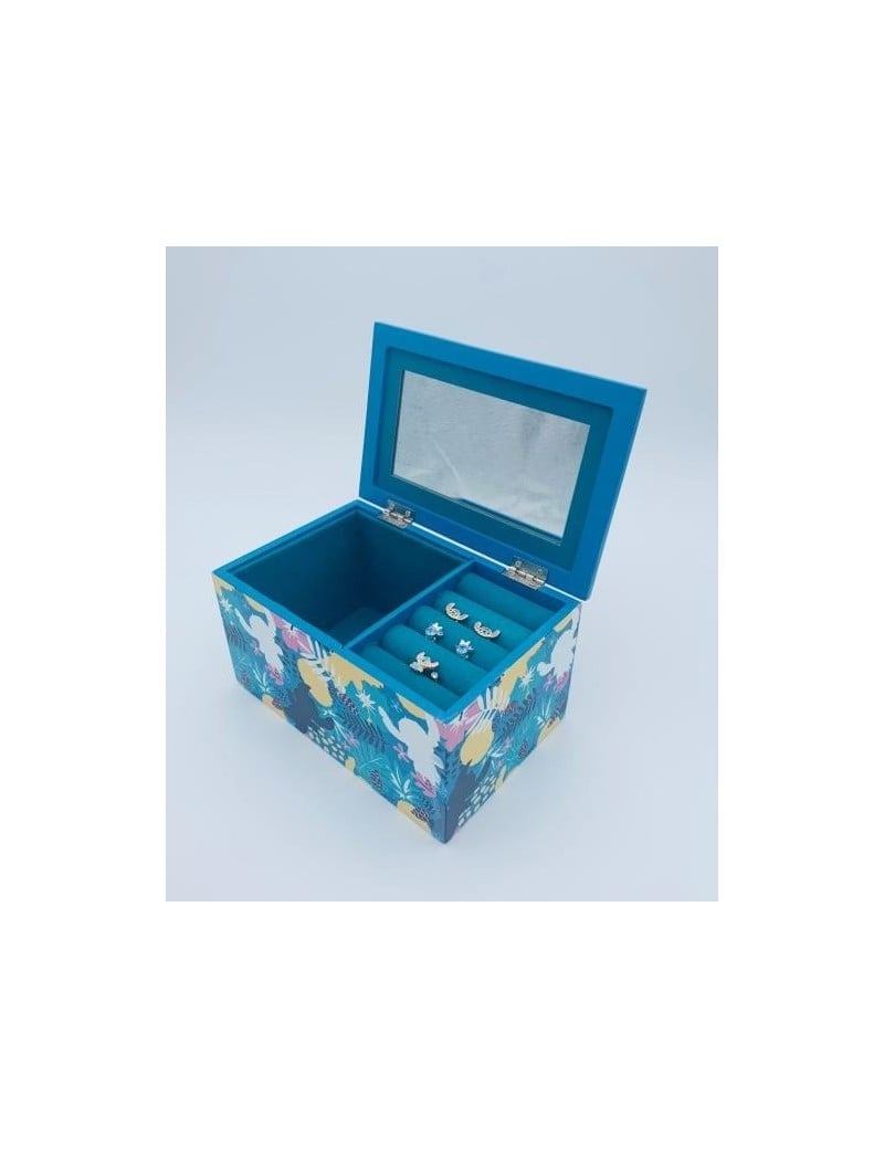 STITCH - Boîtes à Bijoux en Bois - 18x 11,5x 10 cm