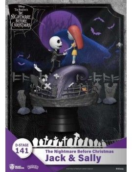 L'ETRANGE NOEL DE MONSIEUR JACK - Jack & Sally - Diorama D-Stage 15cm Beast Kingdom 1 - Culture-Pop-France