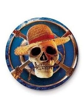 ONE PIECE NETFLIX - Logo Chapeau de Paille - Button Badge 25mm Pyramid 1 - Culture-Pop-France