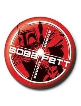 STAR WARS - Bobba Fett - Button Badge 25mm Pyramid 1 - Culture-Pop-France