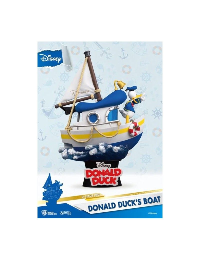 DISNEY - Donald Duck's Boat - Diorama D-Stage 15cm Beast Kingdom 1 - Culture-Pop-France DISNEY - Donald Duck's Boat - Diorama D-Stage 15cm Beast Kingdom 1 - Culture-Pop-France