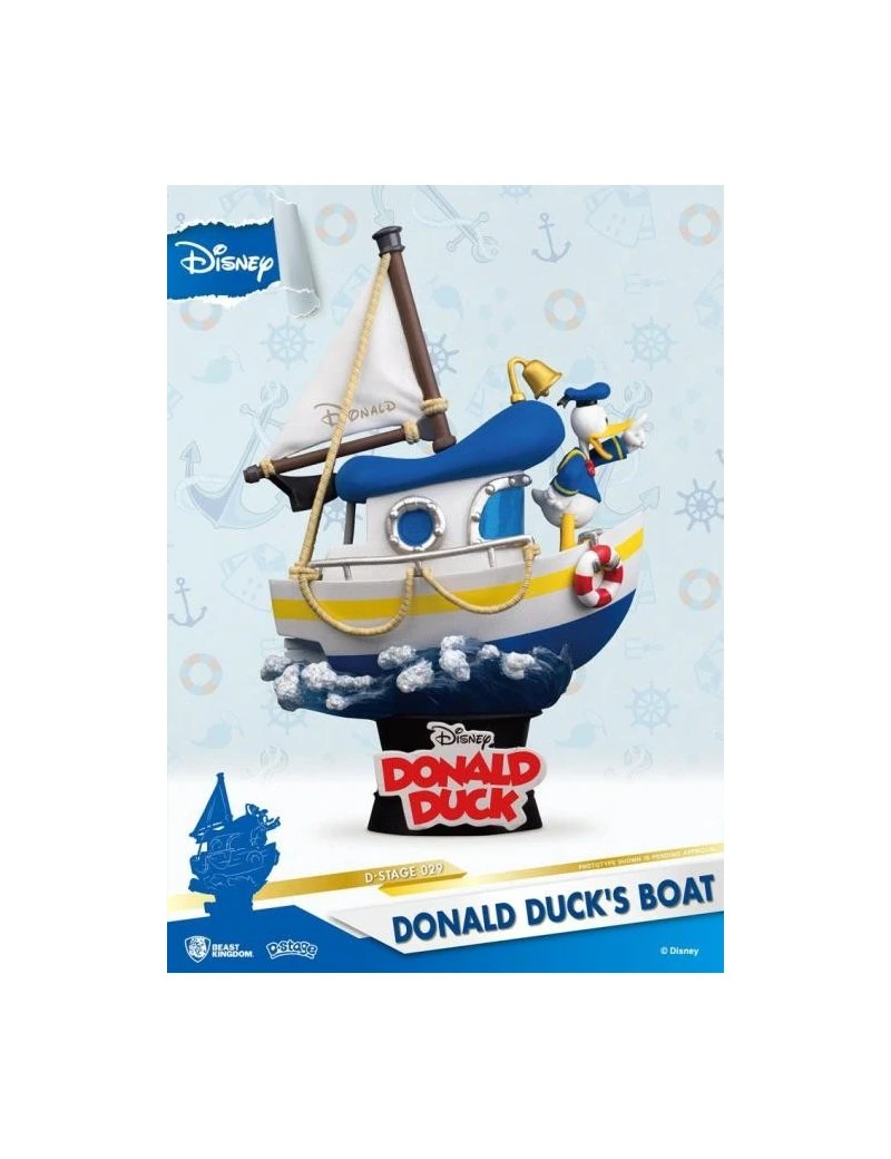 DISNEY - Donald Duck's Boat - Diorama D-Stage 15cm Beast Kingdom 1 - Culture-Pop-France DISNEY - Donald Duck's Boat - Diorama D-Stage 15cm Beast Kingdom 1 - Culture-Pop-France