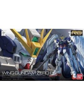 GUNDAM - Model Kit - Real Grade - Wing Gundam Zero EW - 13 CM Bandai Model Kit 1 - Culture-Pop-France