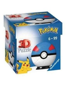 POKEMON - Puzzle 3D - Super Ball 54p 1 - Culture-Pop-France