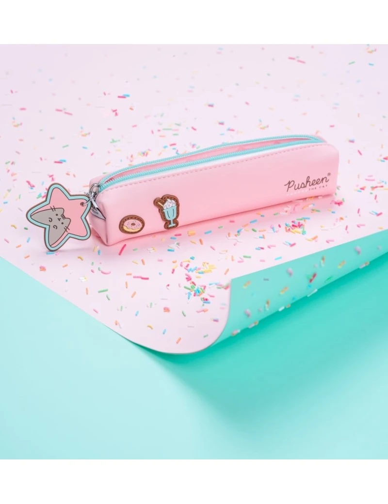 PUSHEEN - Rose Collection - Trousse Carré 1 - Culture-Pop-France PUSHEEN - Rose Collection - Trousse Carré 1 - Culture-Pop-France