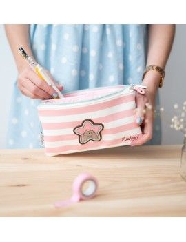 PUSHEEN - Rose Collection - Trousse Triple 1 - Culture-Pop-France