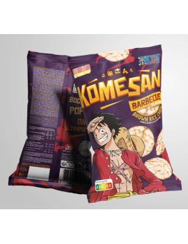 ONE PIECE - Komesan 'Chips De Riz' - Luffy - 60g - Barbecue ULTRAPOP 1 - Culture-Pop-France