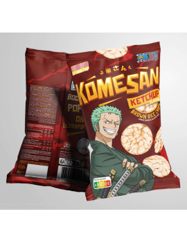 ONE PIECE - Komesan 'Chips De Riz' - Zoro - 60g - Ketchup ULTRAPOP 1 - Culture-Pop-France