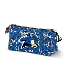 SONIC - Action - Trousse Triple '10x23.5x5cm' Karactermania 1 - Culture-Pop-France