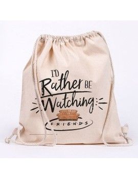 FRIENDS - Rather Be Watching - Sac en toile 100% coton 42x37cm 1 - Culture-Pop-France