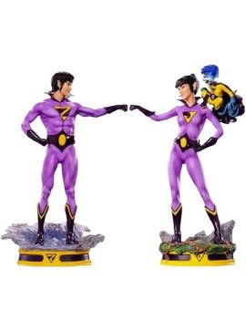 WONDER TWINS - 2-Pack Statuette 1/10 Art Scale DELUXE - 21cm Exclusive 1 - Culture-Pop-France
