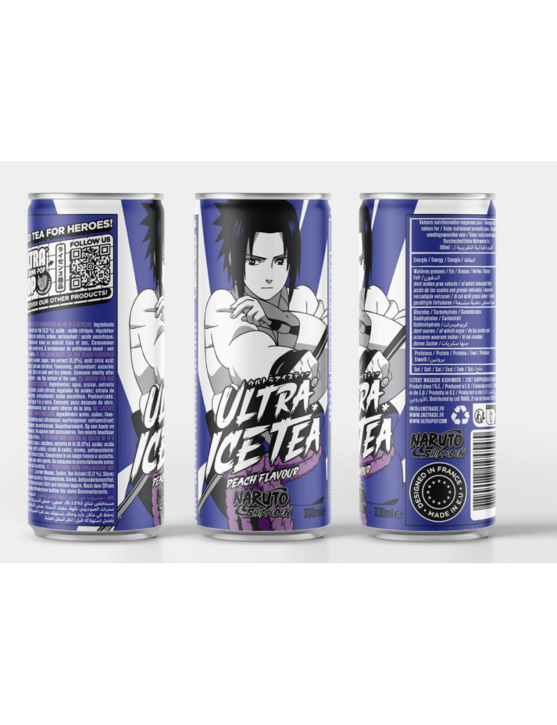 NARUTO SHIPPUDEN - Ice Tea - Sasuke - Canette 33 Cl ULTRAPOP 1 - Culture-Pop-France NARUTO SHIPPUDEN - Ice Tea - Sasuke - Canette 33 Cl ULTRAPOP 1 - Culture-Pop-France