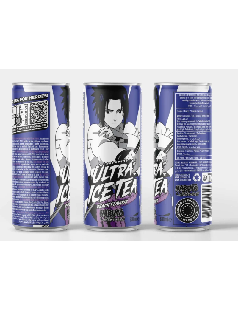 NARUTO SHIPPUDEN - Ice Tea - Sasuke - Canette 33 Cl ULTRAPOP 1 - Culture-Pop-France NARUTO SHIPPUDEN - Ice Tea - Sasuke - Canette 33 Cl ULTRAPOP 1 - Culture-Pop-France