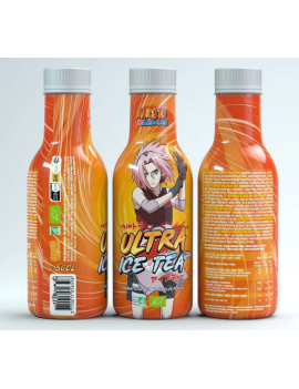 NARUTO SHIPPUDEN - Ultra Ice Tea - Sakura - Bouteille 50 Cl ULTRAPOP 1 - Culture-Pop-France