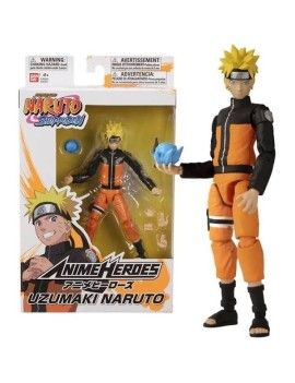 NARUTO - Uzumaki Naruto - Figurine Anime Heroes 17cm Bandai Red 1 - Culture-Pop-France