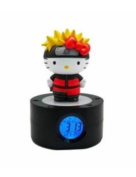 NARUTO x HELLO KITTY - Réveil Lumineux LED - 18 cm Teknofun 1 - Culture-Pop-France