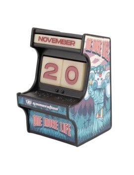 GAMERATION - Arcade - Calendrier Perpétuel 3D en Résine (Glow) 1 - Culture-Pop-France
