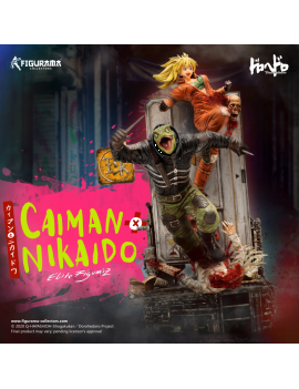 DOROHEDORO - Caïman et Nikaido - Statuette Elite Figumiz 1/8 37cm 1 - Culture-Pop-France
