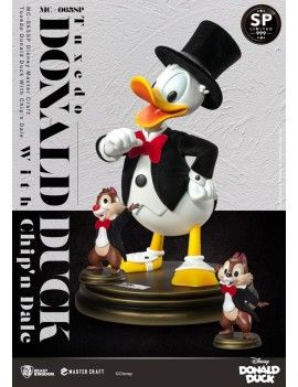 DISNEY 100 - Donald Duck avec Tic & Tac - Statuette Master Craft 40cm Beast Kingdom 1 - Culture-Pop-France