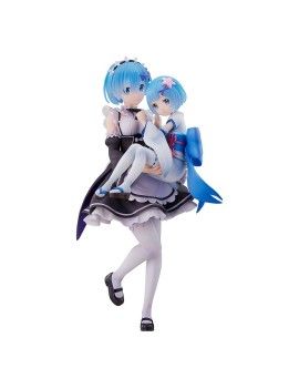 RE ZERO - Rem & Rem Enfance - Statuette 23cm Sega 1 - Culture-Pop-France