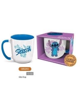 STITCH - Flower - Mug Elite Intérieur Coloré - 384ml Stor 1 - Culture-Pop-France