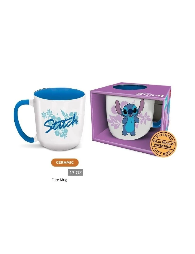STITCH - Flower - Mug Elite Intérieur Coloré - 384ml Stor 1 - Culture-Pop-France STITCH - Flower - Mug Elite Intérieur Coloré - 384ml Stor 1 - Culture-Pop-France
