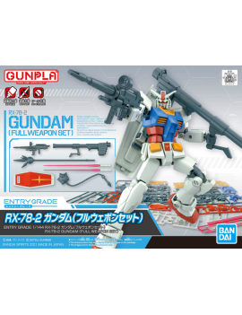 GUNDAM - EG 1/144 Gundam RX-78-2 Full Weapon Set - Model Kit Bandai Model Kit 1 - Culture-Pop-France