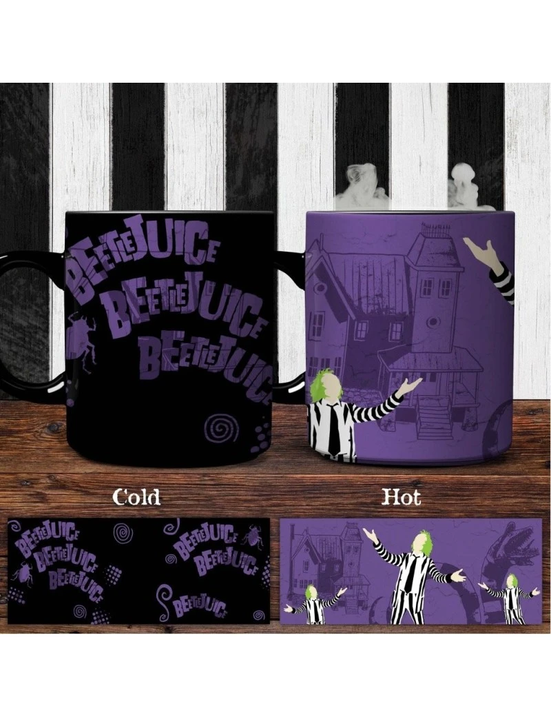 BEETLEJUICE - Beetlejuice - Mug Thermoréactif 300ml Paladone 1 - Culture-Pop-France BEETLEJUICE - Beetlejuice - Mug Thermoréactif 300ml Paladone 1 - Culture-Pop-France