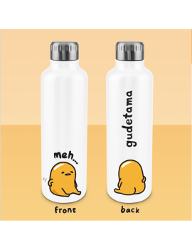 GUDETAMA - Bouteille d'eau en Métal 500ml Paladone 1 - Culture-Pop-France
