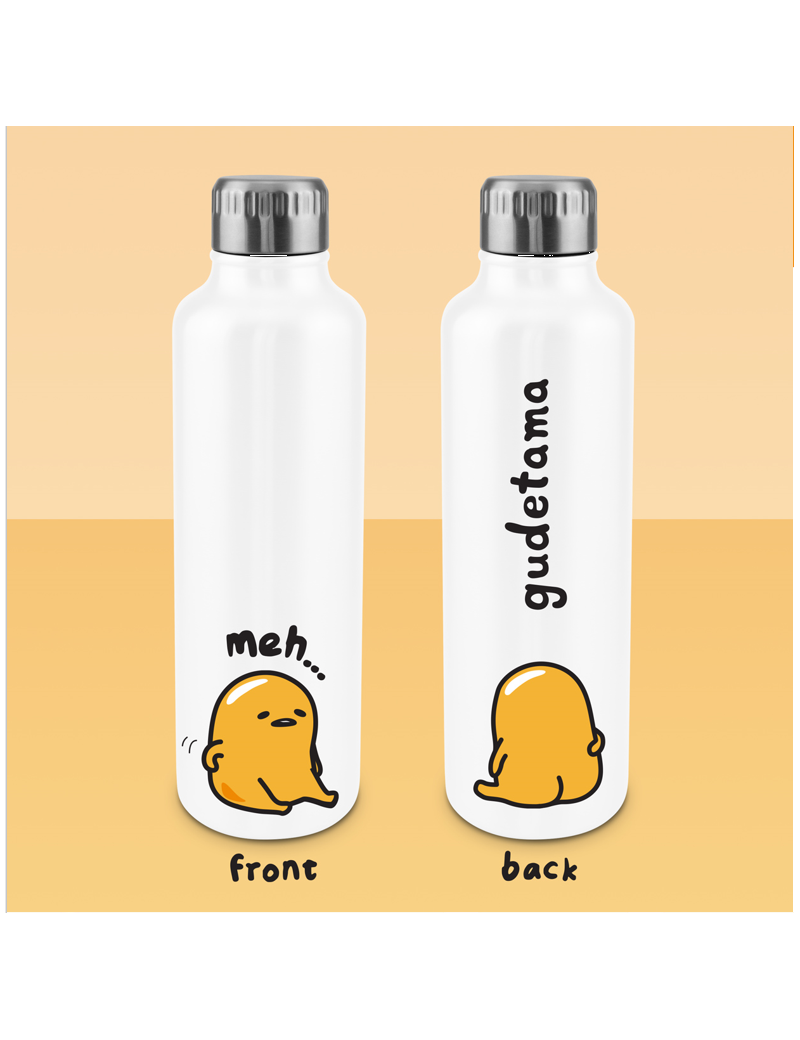 GUDETAMA - Bouteille d'eau en Métal 500ml Paladone 1 - Culture-Pop-France GUDETAMA - Bouteille d'eau en Métal 500ml Paladone 1 - Culture-Pop-France