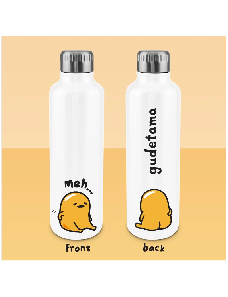 GUDETAMA - Bouteille d'eau en Métal 500ml Paladone 1 - Culture-Pop-France GUDETAMA - Bouteille d'eau en Métal 500ml Paladone 1 - Culture-Pop-France