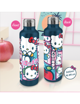 HELLO KITTY - Bouteille d'eau en Métal 500ml Paladone 1 - Culture-Pop-France