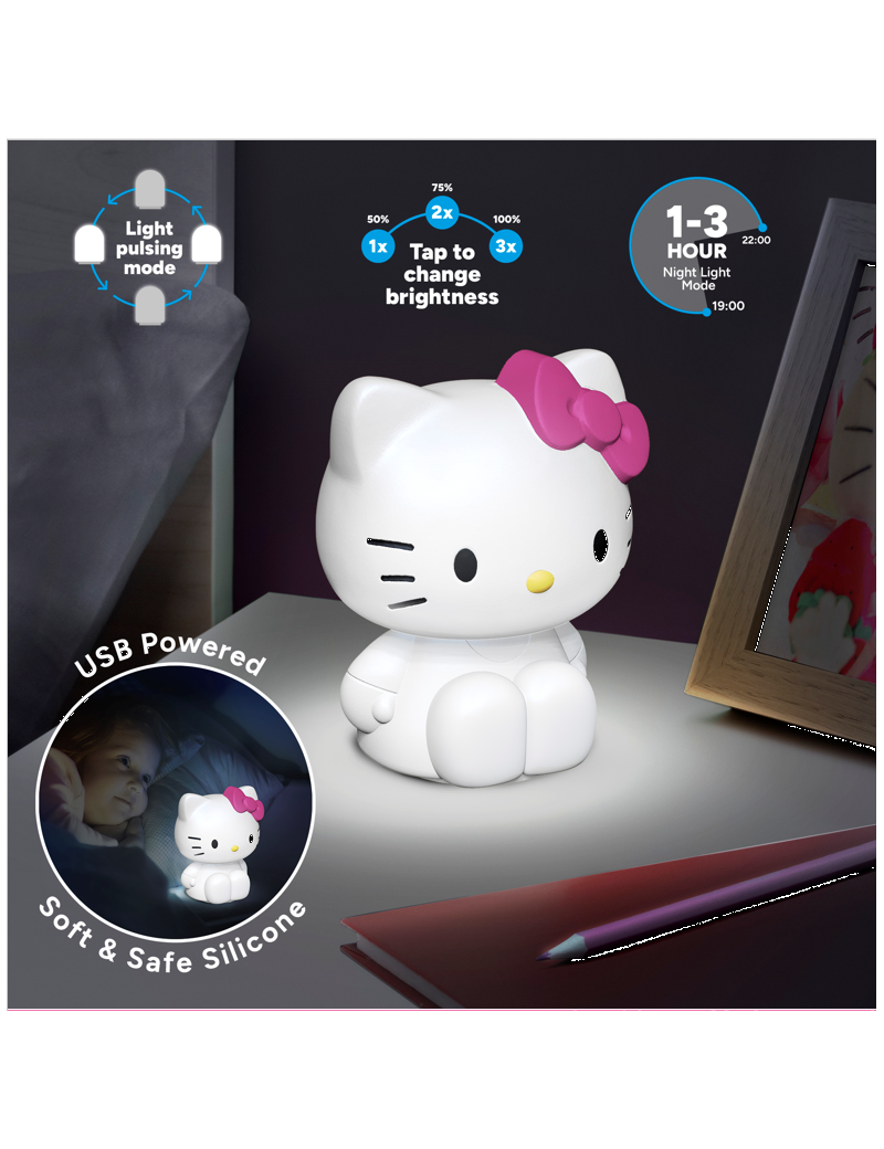 HELLO KITTY - Lampe en Silicone Rechargeable 18cm Paladone 1 - Culture-Pop-France HELLO KITTY - Lampe en Silicone Rechargeable 18cm Paladone 1 - Culture-Pop-France