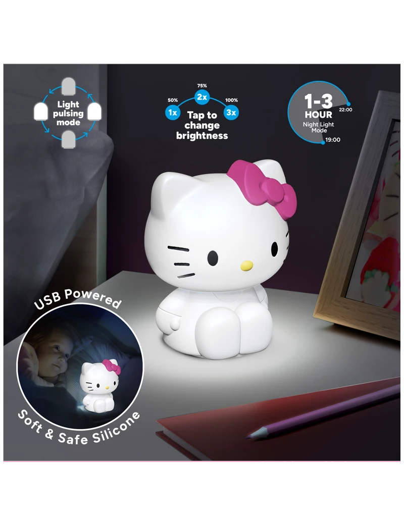 HELLO KITTY - Lampe en Silicone Rechargeable 18cm Paladone 1 - Culture-Pop-France HELLO KITTY - Lampe en Silicone Rechargeable 18cm Paladone 1 - Culture-Pop-France