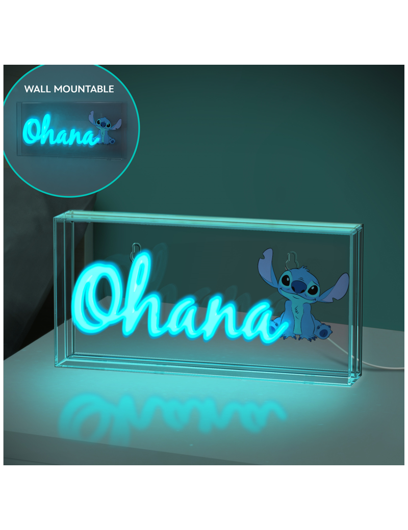 LILO & STITCH - Ohana - Lampe Led Neon 15.5x30.5cm Paladone 1 - Culture-Pop-France LILO & STITCH - Ohana - Lampe Led Neon 15.5x30.5cm Paladone 1 - Culture-Pop-France