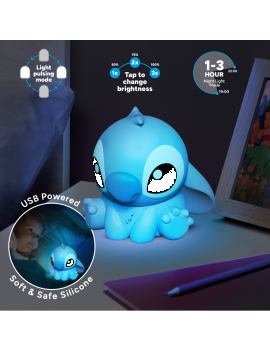 LILO & STITCH - Stitch - Lampe en Silicone Rechargeable 15cm Paladone 1 - Culture-Pop-France