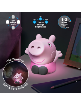 PEPPA PIG - Lampe en Silicone Rechargeable 14cm Paladone 1 - Culture-Pop-France