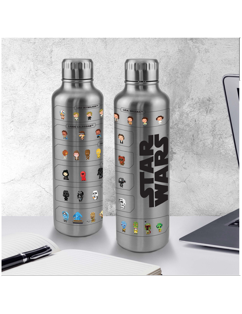 STAR WARS - Bouteille d'eau en Métal 500ml Paladone 1 - Culture-Pop-France STAR WARS - Bouteille d'eau en Métal 500ml Paladone 1 - Culture-Pop-France