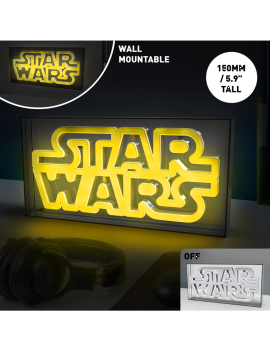 STAR WARS - Logo - Lampe Led Neon 15.5x30.5cm Paladone 1 - Culture-Pop-France
